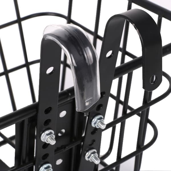 Hanging Bold Bicycle Basket Electric Vehicle Adjustable Front Frame Basket Multifunctional Quick Release Hook