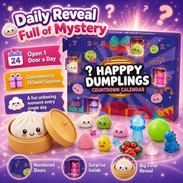 12 st Mini Dumpling Squishy, Mini Stressleksaker, 2026 Uppgraderade Söta Stressbollar Fidget Sensoriska Olika Stilar Överraskningspresent