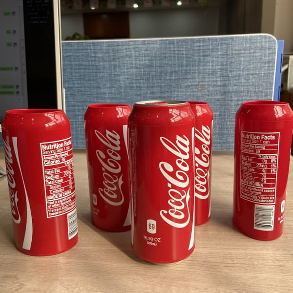 3 st. Lyckobringande silikon Coca-Cola flaskskydd Coca-Cola burkskydd Coca-Cola muggskydd, röd, 500 ml
