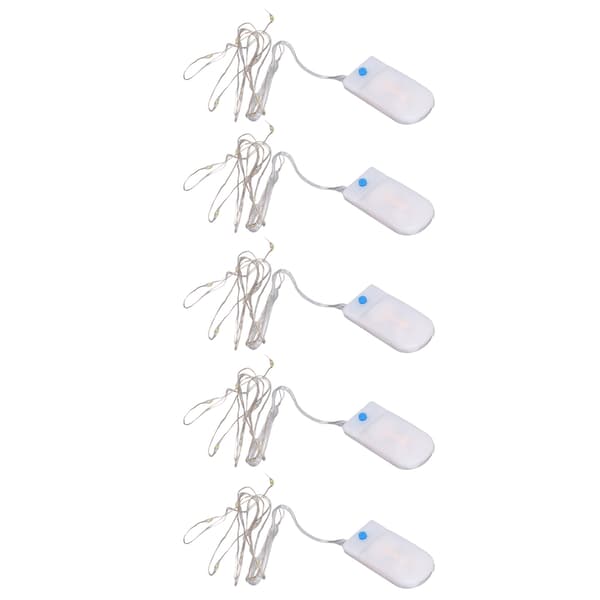 5 Pieces Mini LED Lights Romantic Elegant Lightweight DIY Making Convenient Decorative Accessories for 1/12 Dollhouse 0.1