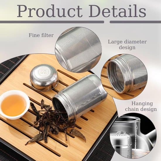 Set of 2 - Stainless Steel Spice Balls/Tea Infusers - Practical Tea Strainers for Cooking and Loose Tea - Threaded Mesh Baskets for Brine, Tea