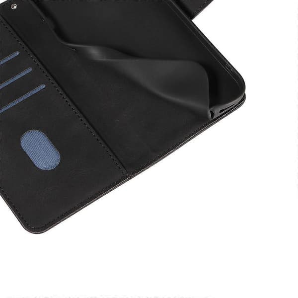 Leather Wallet Case with Protective Shell and Curved Design for Samsung Galaxy S25 FE