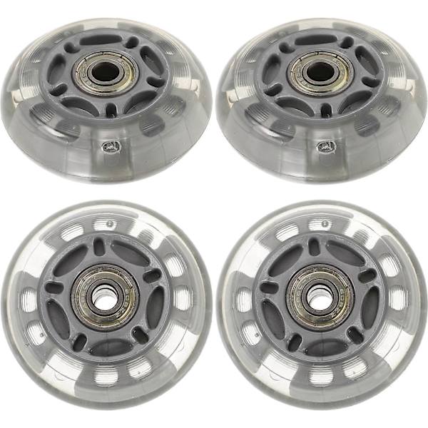 4 pcs 72mm LED Skate Wheels Inline Roller Wheels for Outdoor Replacement (Random Color)