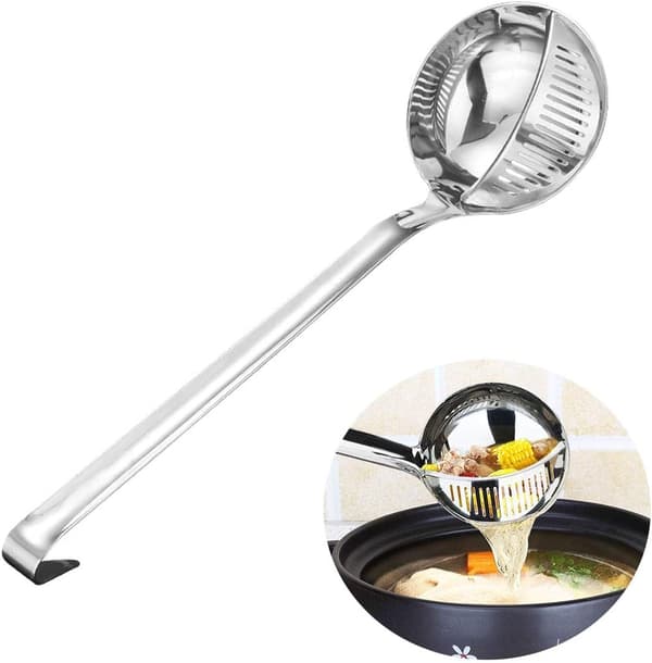 2-in-1 Creative Stainless Steel Strainer, Detachable