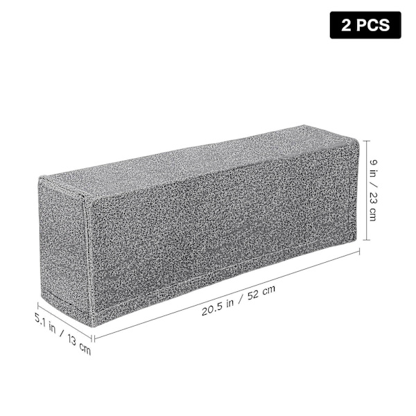 2 st Universal Soffa Armstödsskydd Elastiskt Armstödsskydd (grå)