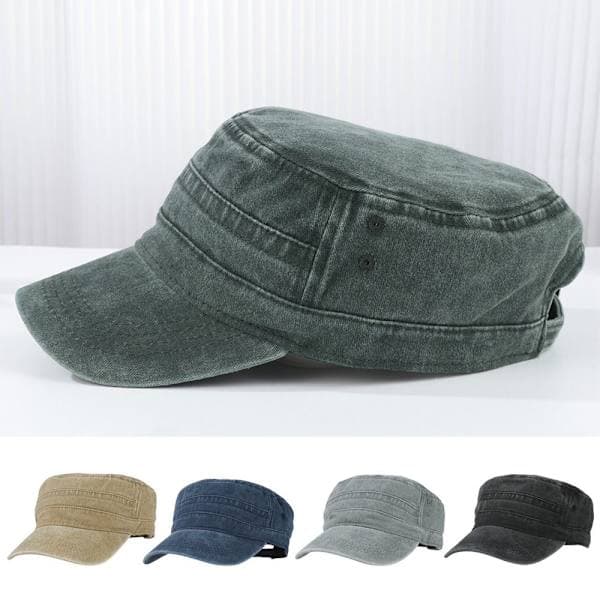 Män Kvinnor Kamouflage Arméhatt Camo Militär Kadett Stridsmössa grå grey