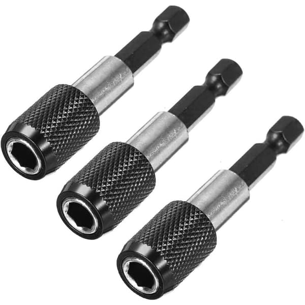 3 stk 6,35 mm sekskantet magnetisk skrutrekkerbitsholder