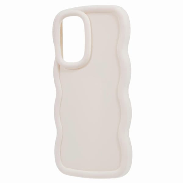For Samsung Galaxy A16 4G 5G Case TPU Protective Phone Case Unique Curly Wave Frame - Light Green White
