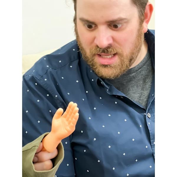 Mini Hands (1 Pair) - Original Mini Tiny Hand Puppet - Make Anyone Laugh - Fun for Friends and Family