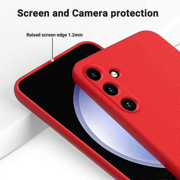 Flytande silikonfodral för Samsung Galaxy A55 5G Red
