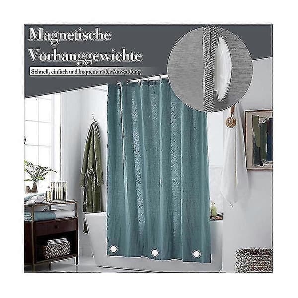10 st Magnetiska Gardiner Vikter Draperier Vikter Magnet Duschdraperi Vikter Botten För Duk Gardiner, vit PK