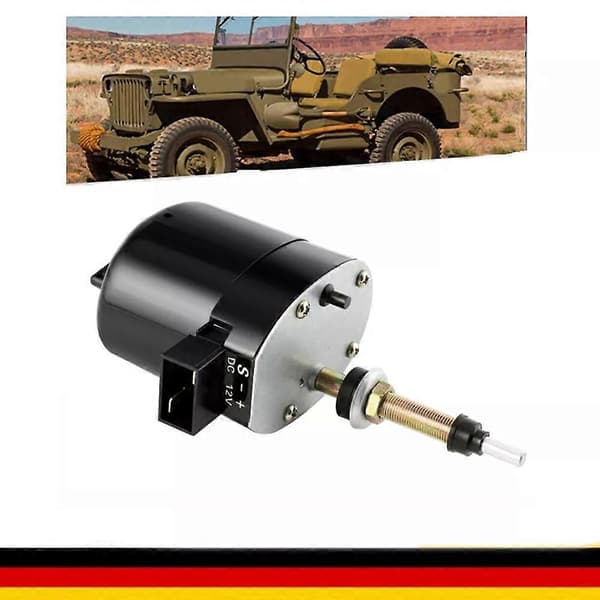 12V Windshield Wiper Motor 01287358 Replacement Accessory Compatible with Willys Jeep Tractor-Perfet
