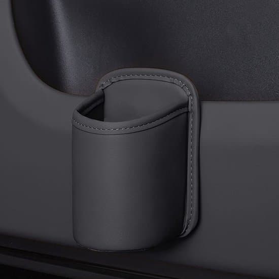 2 Car Cup Holders and Phone Holders, PU Leather Cup Holder, Storage Box, Rear Cup Holder - Interior Storage and Organizer Assistant 2pcs