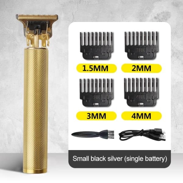 Professionel hår- og skægtrimmer - Guld 7 dele