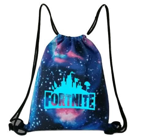 Fortnite Gym Bag BACKPACK WITH DRAWSTRING Christmas gifts Blå blue