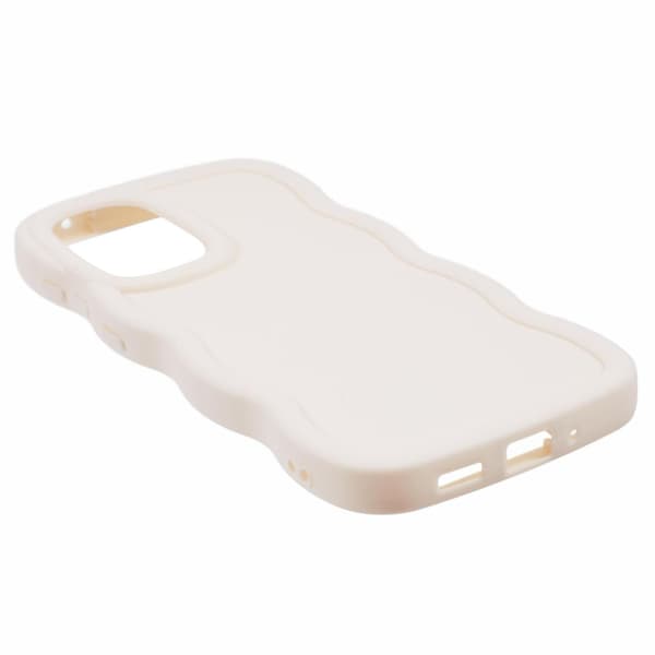 For Samsung Galaxy A16 4G 5G Case TPU Protective Phone Case Unique Curly Wave Frame - Light Green White