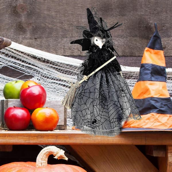 Halloween Witch Doll Halloween Tree Topper Decoration Witch Doll Desktop Decoration
