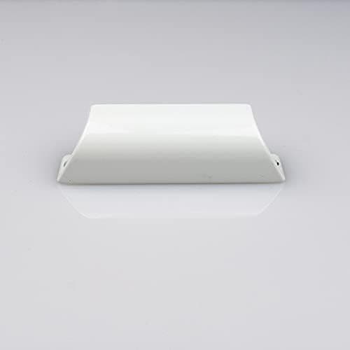 90x20mm balcony door handle | for balcony and terrace | Balcony pull handle | Weather-resistant pull balcony handle Screws | in white