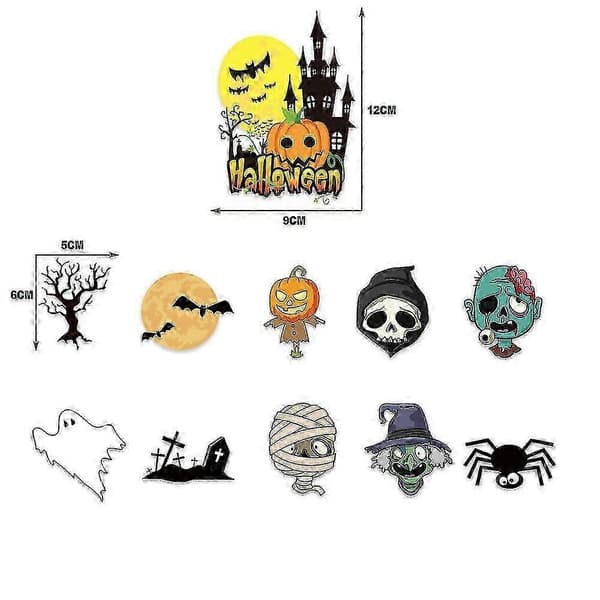 Nye Halloween Kagepynt Glade Halloween Festdekorationer