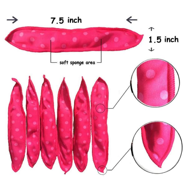 10 Pcs Soft Hair Rollers for Heatless Curls Overnight, No Heat Foam Rollers