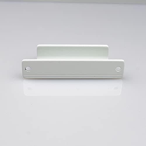 90x20mm balcony door handle | for balcony and terrace | Balcony pull handle | Weather-resistant pull balcony handle Screws | in white