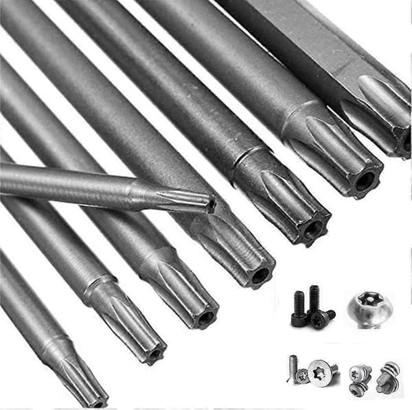8 Pcs Extra Long Hollow Magnetic Torx Screwdriver Bits Set 1/4 Inch Hex Shank Screwdriver