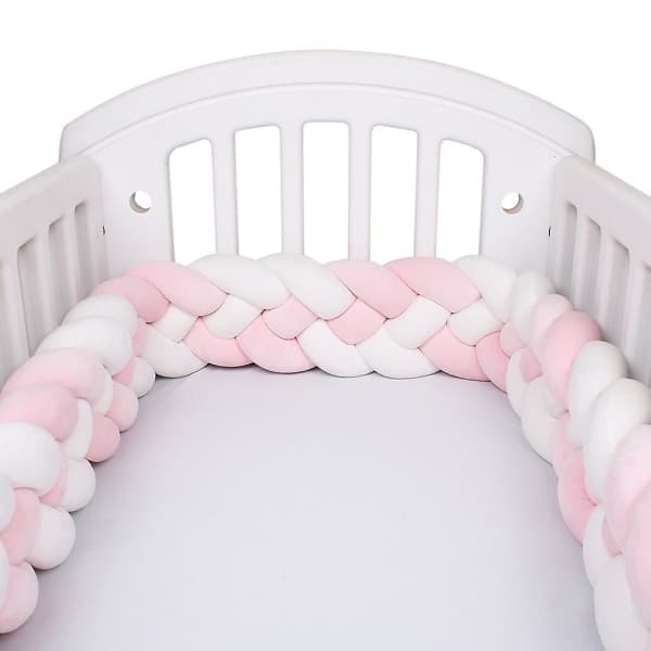 Braided Long Knotted Ball Four-Strand Braided Bed Bumper