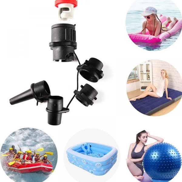 Inflatable Air Mattress Pump Nozzles Set - Replacement Valve Adapter