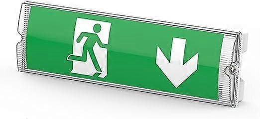 3W LED Emergency Exit Sign, Self-Test with Legend Set, Maintained and Non-Maintained, Ceiling and Wall Mounted [Energy Class G]