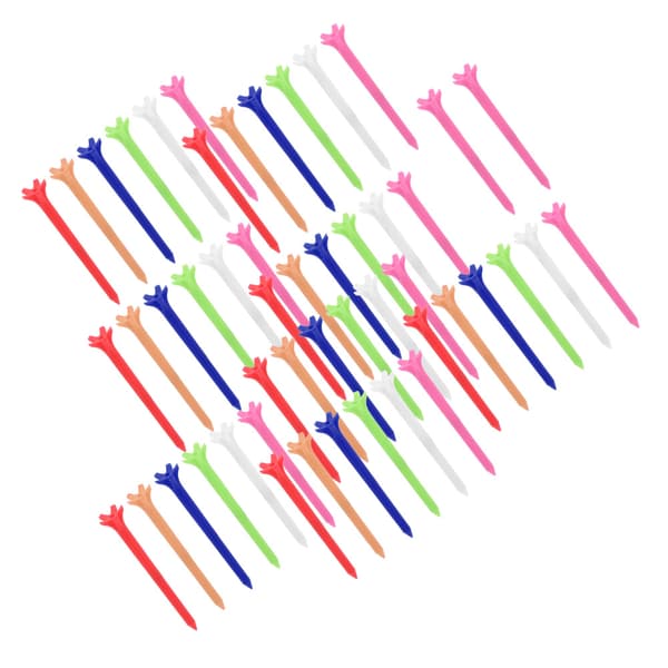 70 mm Durable Plastic Golf Tees Zero Resistance Golf Ball Holders with Five Claws for Sports Training Tool Accessories