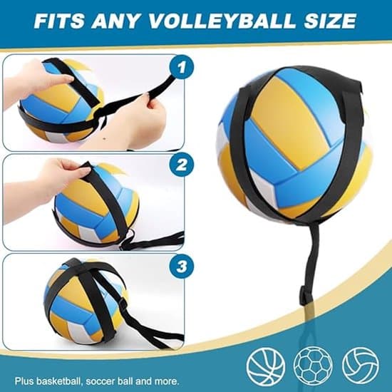 Volleyball Training Aid - Volleyball Training Set for Serve Practice - Solo Volleyball Trainer for Practicing Serves, Smashes, Passes, and Receptions