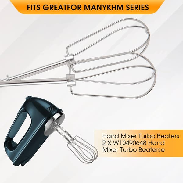 Handmixer Whisks Accessories for KitchenAid W10490648, KHM5APWH7, PS4082859