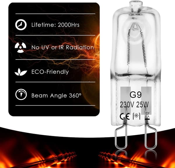 G4 halogenlampor 10W 12V - Varmvit - 10-pack 25W 25w 10pcs