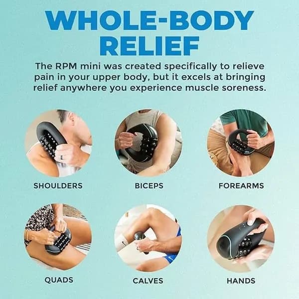 Roller Massager with 8-Level Intensity Adjustment – Specialized Device for Full-Body Pain Relief and Muscle Relaxation