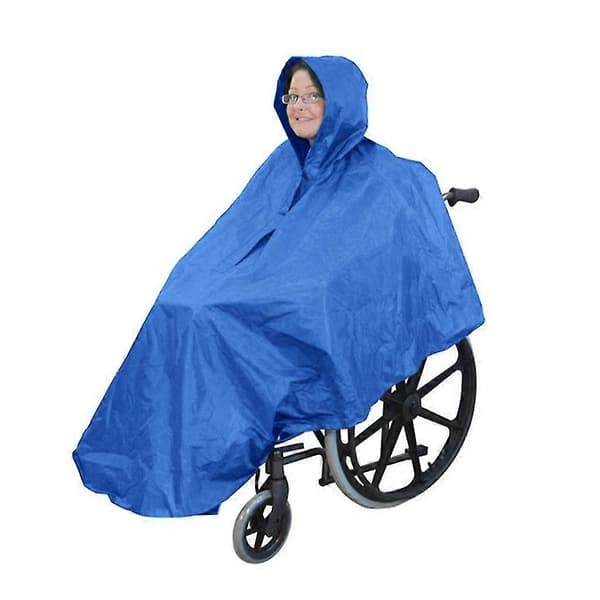 Regnponcho för rullstol, elscooter, män, kvinnor, regnjackor, vattentät