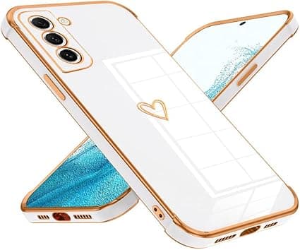 Slim Pink Love Pattern Case for Samsung Galaxy S22