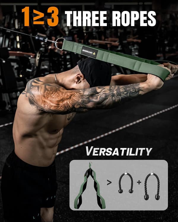 Triceps Rep Feste - Forbedret Bevegelsesområde Kabelhåndtak for Pushdowns, Curls, Face Pulls, Profesjonell Bruk i Treningsstudio