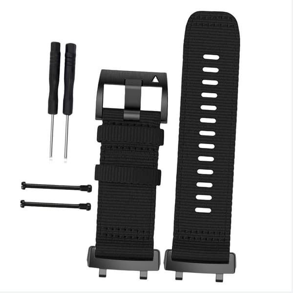 Nylon erstatningsarmbånd kompatibelt med Amazfit T-Rex 3 sort Black 33