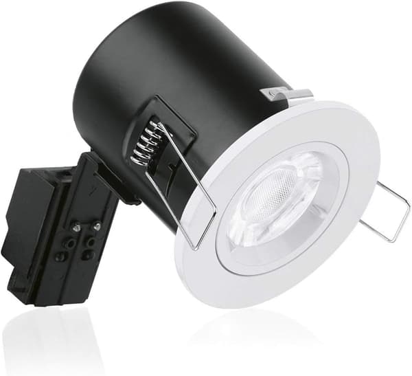 20 st GU10 infällningsram fjäderklämmor 57 mm diameter Sp
