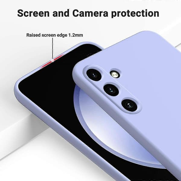 Flydende silikonecover til Samsung Galaxy A55 5G Purple
