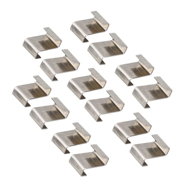 120 stk drivhusglassklips, rustfritt stål Z-formede festeklips drivhusklips glassfester