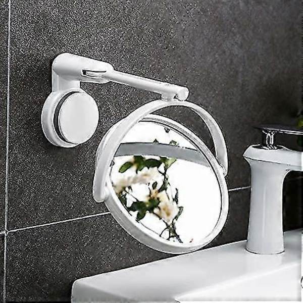 Suction Cup Wall Mirror Bathroom Mirror Makeup Mirror Wall Mounted Mirror 360 Adjustable Double-Sided Magnifying Mirror Table Mirror