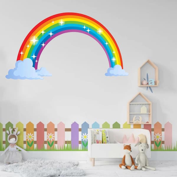 Rainbow wall decor, wall decoration for living room bedroom office