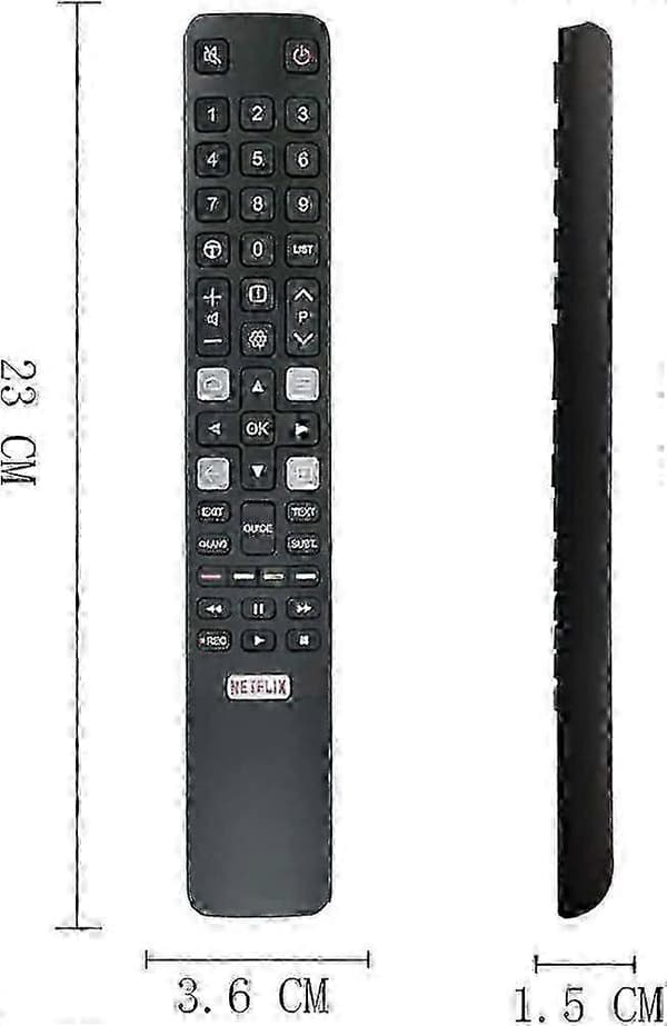 Replacement Remote Control TCL RC802N for TCL TV, TCL Thomson Remote Control for TCL Smart TV