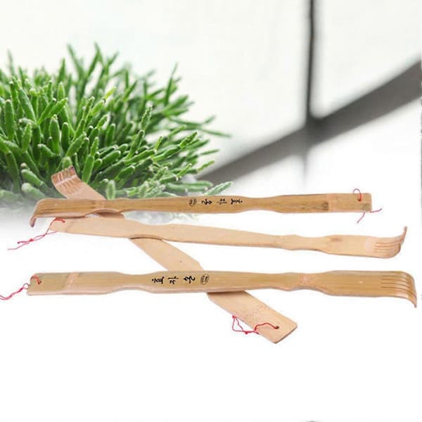 2 Pieces 46 cm Extra Long Korean Character Bamboo Back Scratcher Self-Massage