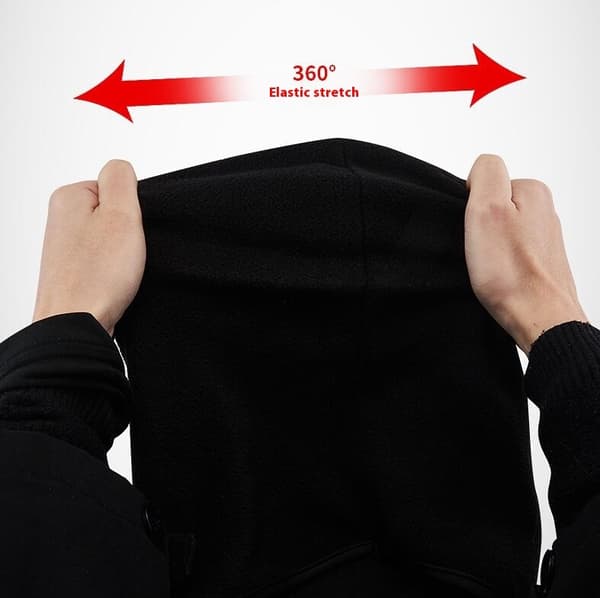 Vintervindtät fleece-balaclava för skidåkning