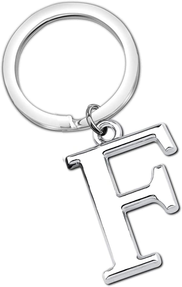 Keychain Letter - Initial Letter Keychain Charm Letter F