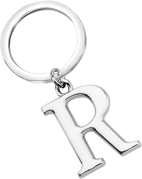 Keychain Letter - Initial Letter Keychain Charm Letter R