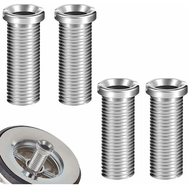 4 stk vaskekurvskruer 35 mm rustfritt stål hule skruer Dr