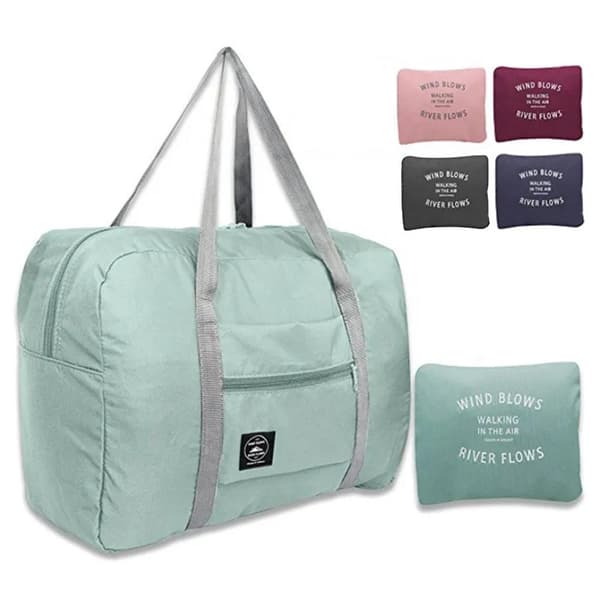 Vikbara resväskor Stor kapacitet Väska Unisex Bagage Handväskor VattentätAU- black black One size fits all